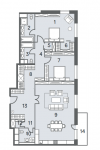 Планировка ЖК NV/9 ARTKVARTAL, 32.02 м2