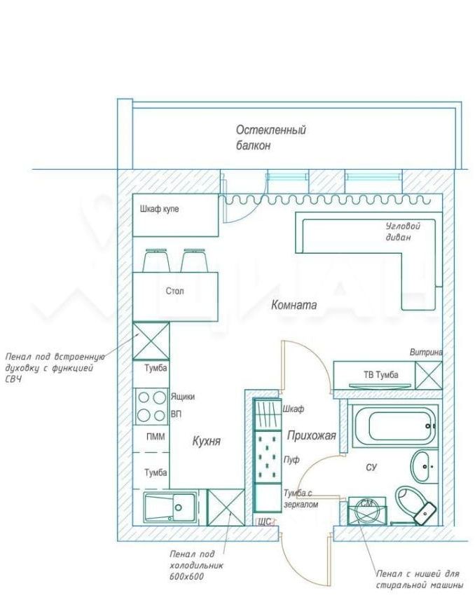 Аренда студии Парашютная улица, 42к2
