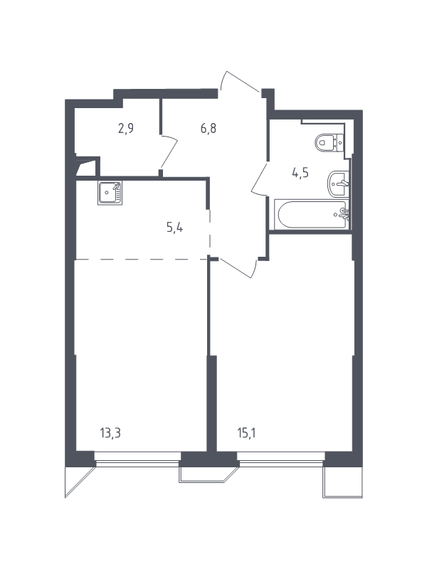 Продажа 1-комн квартиры в новостройке Раздоры д., Мякининское ш.,  к. 21