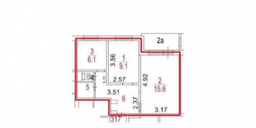 2-комн квартира Элеваторная улица,  д. 14