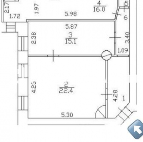 2-комн квартира Большой ПС пр-кт,  д. 31