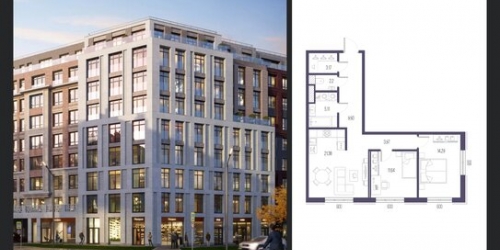 2-комн квартира Малоохтинский пр-кт,  д. 68