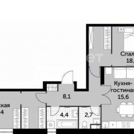 Продажа 2-комн квартиры на вторичном рынке Строительный проезд