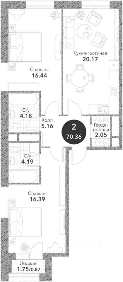 Продажа 2-комн квартиры на вторичном рынке Новоалексеевская улица, 16к2