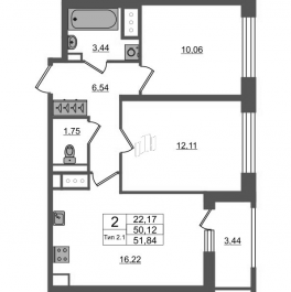 Продажа 2-комн квартиры в новостройке Санкт-Петербург г., Октябрьская наб., к. 1.1 Продажа 2-комн квартиры в новостройке Санкт-Петербург г., Октябрьская наб., к. 1.1