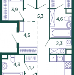 Продажа 3-комн квартиры в новостройке Москва г., Автозаводская ул., к. 2.6.1 Продажа 3-комн квартиры в новостройке Москва г., Автозаводская ул., к. 2.6.1