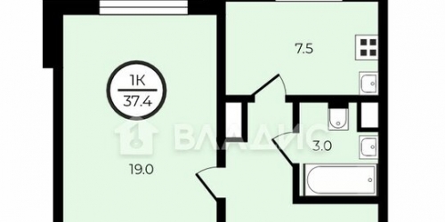 1-комн квартира ул Госпитальный Вал,  д. 5,  к. 4