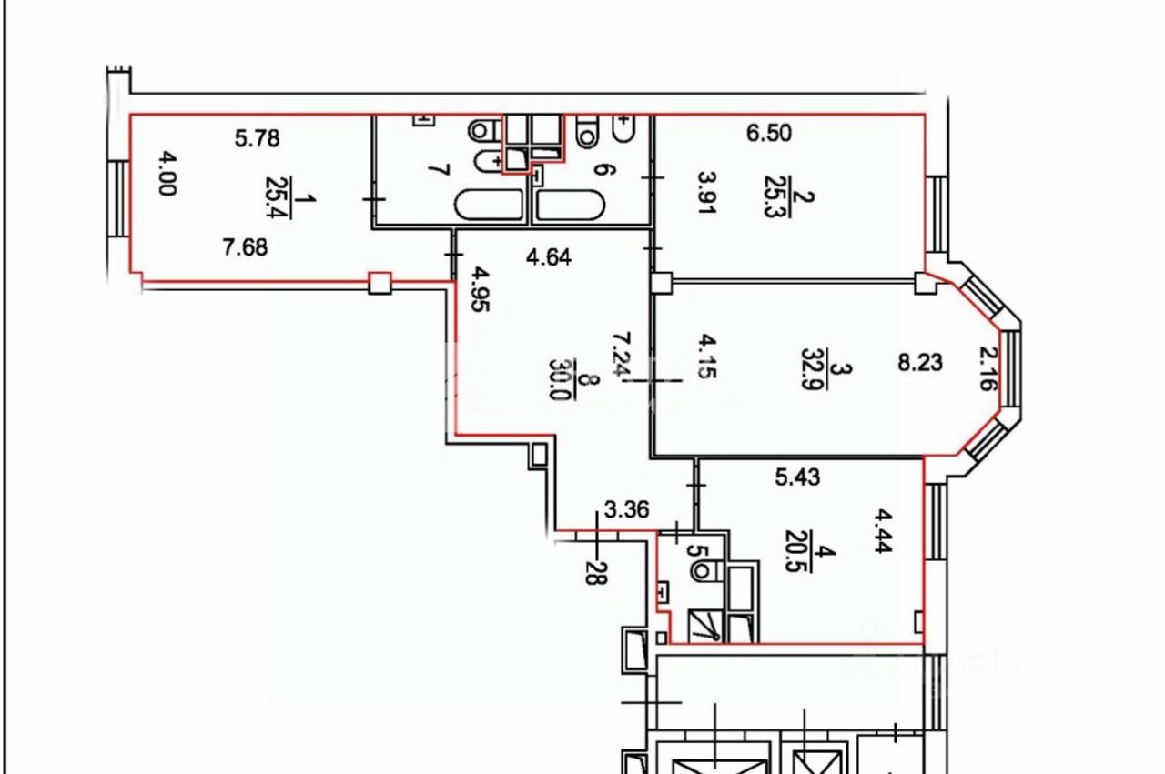 Продажа 3-комн квартиры на вторичном рынке Наставнический переулок, 3