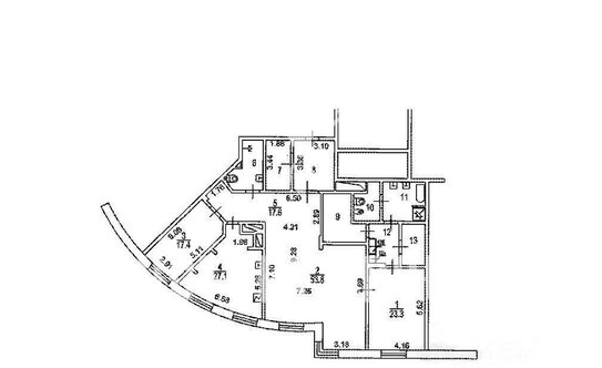 Продажа 3-комн квартиры на вторичном рынке Новопесковский М. пер,  д. 8