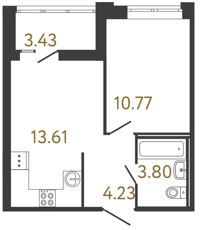 Продажа 1-комн квартиры в новостройке Парашютная ул,  к. 4