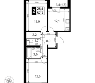 Продажа квартир в ЖК Люберцы г., Проектируемый проезд № 4037,  к. 3.1