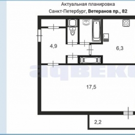 Продажа 1-комн квартиры на вторичном рынке Ветеранов пр-кт,  д. 82