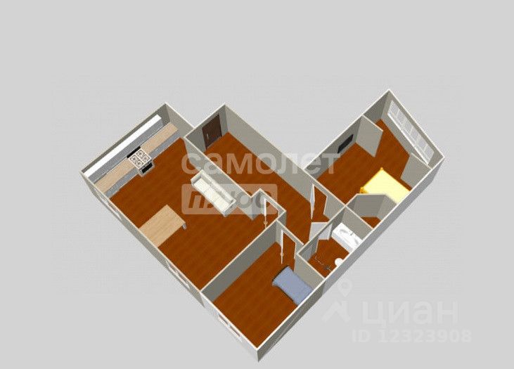 Продажа 3-комн квартиры на вторичном рынке 1-й Нижний Михайловский проезд, 18