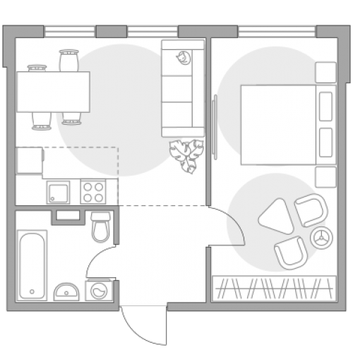 2-комн квартира село Николо-Урюпино, жилой комплекс Аникеевский, д.12/1