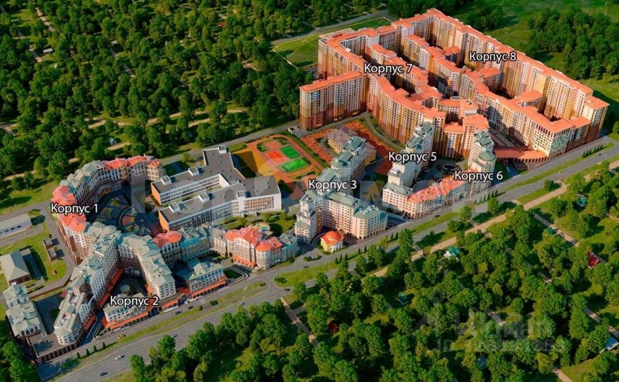 Продажа 2-комн квартиры на вторичном рынке пос. Развилка, проезд Римский, 13
