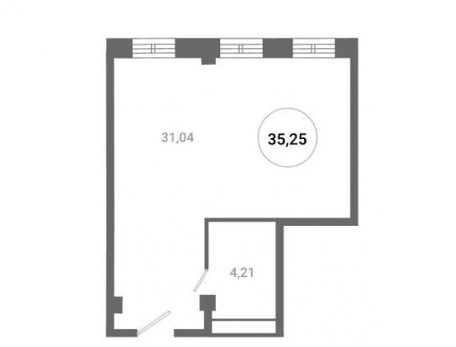 Планировка ЖК ГОРОД DAILY, 31.04 м2