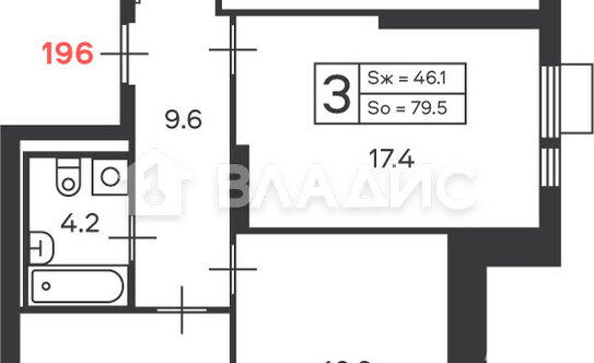 Продажа 3-комн квартиры на вторичном рынке Дмитровское ш,  д. 89