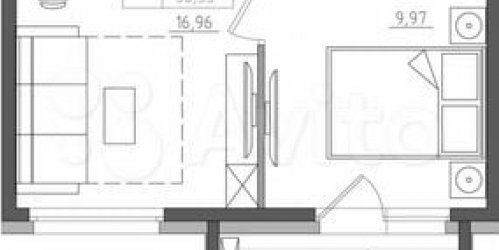 1-комн квартира Прилукская улица,  д. 28