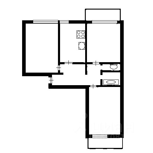 Аренда 3-комн квартиры на вторичном рынке Балаклавский проспект, 52К1