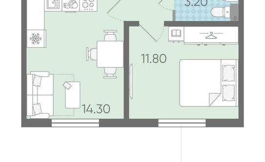 Продажа 1-комн квартиры на вторичном рынке Ковалёво, Поперечная улица,  д. 2 к1
