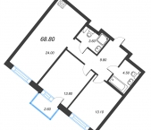 Продать Квартиры в новостройке Зеленогорск г., Ленина пр-кт   1