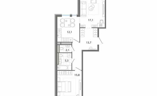 Продажа 2-комн квартиры на вторичном рынке Ильинский, ул Полевая,  д. 8/1