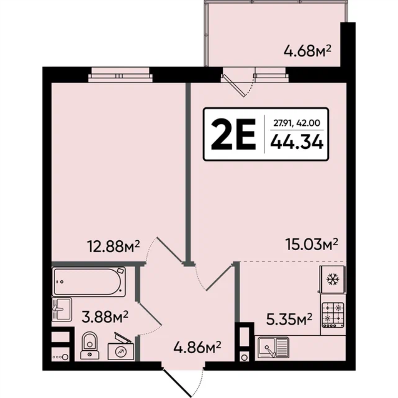 Продажа 1-комн квартиры в новостройке Электросталь г., Ногинское ш.,  к. 4
