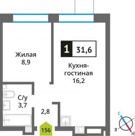Продажа 1-комн квартиры в новостройке Красногорск, Московская область, Красногорск, мкрн. Опалиха Продажа 1-комн квартиры в новостройке Красногорск, Московская область, Красногорск, мкрн. Опалиха