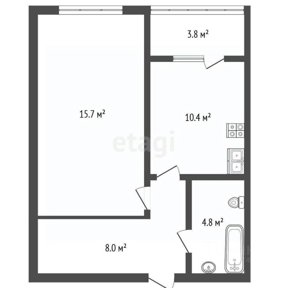 Продажа 1-комн квартиры на вторичном рынке проспект Большевиков, 38к5