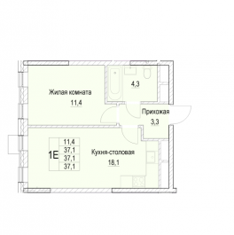 Продажа 1-комн квартиры в новостройке Мытищи г., Академика Каргина ул.,  к. 2