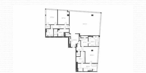 4-комн квартира Пресненская наб,  д. 8,  к. 1