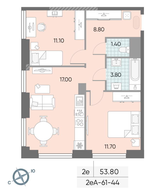 Продажа 2-комн квартиры в новостройке Москва г., Обручева ул.,  к. 1