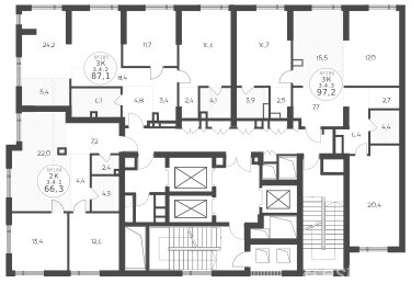 Продажа 3-комн квартиры в новостройке Крылатская ул,  д. 33 к2