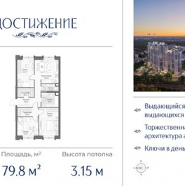 Продажа 3-комн квартиры на вторичном рынке улица Академика Королёва,  д. 21