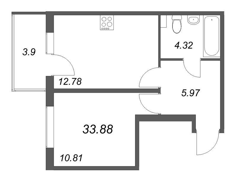 Продажа 1-комн квартиры в новостройке Стрельна п., Будённого пр-кт,  к. 5.5