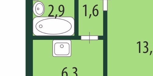 2-комн квартира Малая Охта тер., улица Казанская, 18