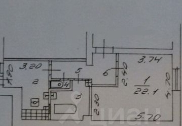 1-комн квартира Большая Дорогомиловская улица, 7