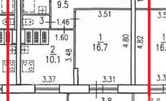 Продажа 1-комн квартиры на вторичном рынке ул Руднева,  д. 9,  к. 3