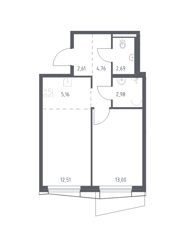 Продажа 1-комн квартиры в новостройке Балашиха г., Балашихинское ш.,  к. 4