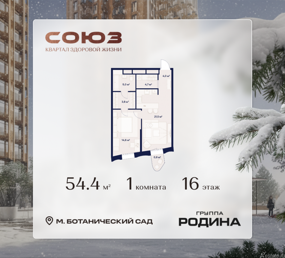 Продажа 1-комн квартиры в новостройке Сельскохозяйственная ул., 26, стр. 11