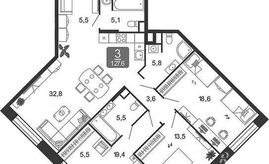 Продажа 4-комн квартиры на вторичном рынке Петра Кончаловского ул,  д. 7 к3