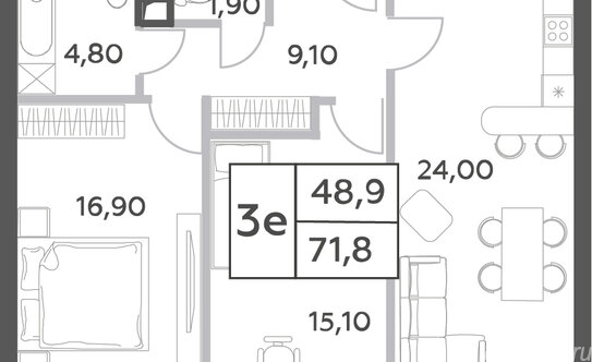 Продажа 3-комн квартиры на вторичном рынке проспект Генерала Дорохова,  д. вл1 к3