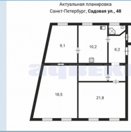 Продажа 3-комн квартиры на вторичном рынке Садовая ул