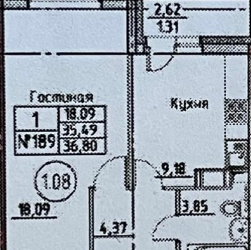 1-комн квартира Мурино, ул Екатерининская,  д. 22,  к. 1
