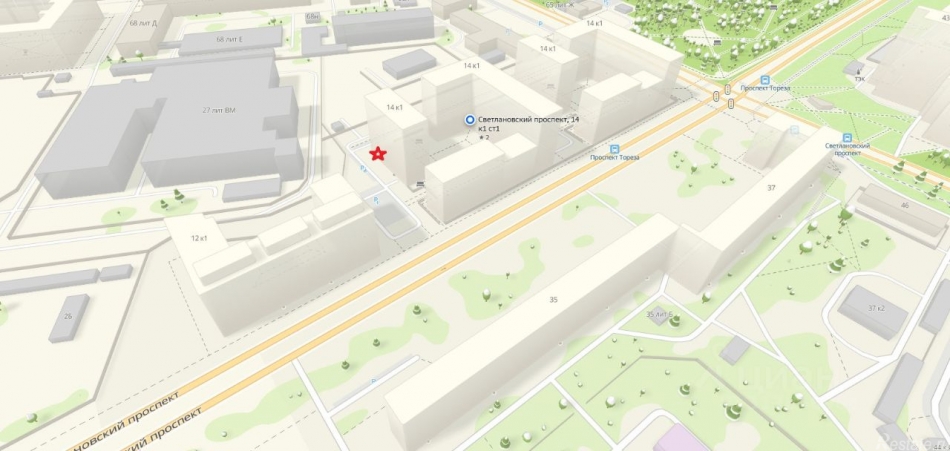 Аренда ПСН Светлановский пр-кт,  д. 14 к1 с1