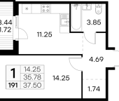 Продать Квартиры в новостройке Парголово п., Михайловская дор.   4
