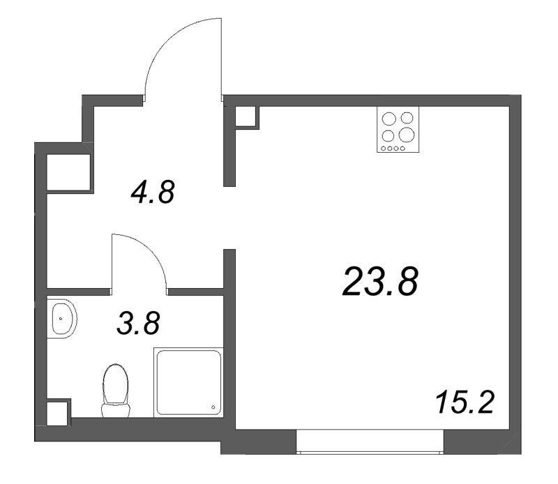 Продажа студии Шушары п., Пулковское ш.,  к. 4
