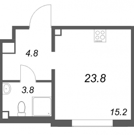Продажа студии Шушары п., Пулковское ш.,  к. 4