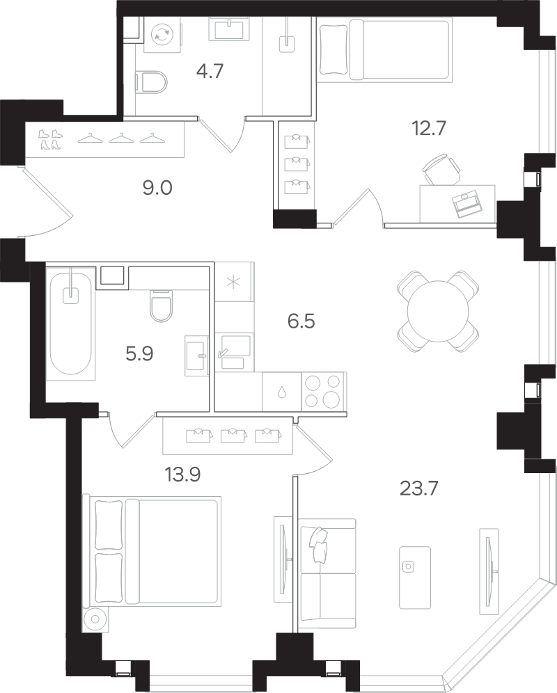 Продажа 2-комн квартиры в новостройке Москва г., Большая Тульская ул.,  к. А