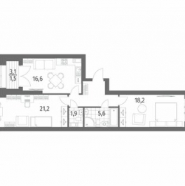 Продажа 2-комн квартиры на вторичном рынке улица Академика Константинова,  д. 1 к1 с1